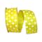 JAM Paper 2.5" x 50yd. Satin Large Dots Wired Ribbon